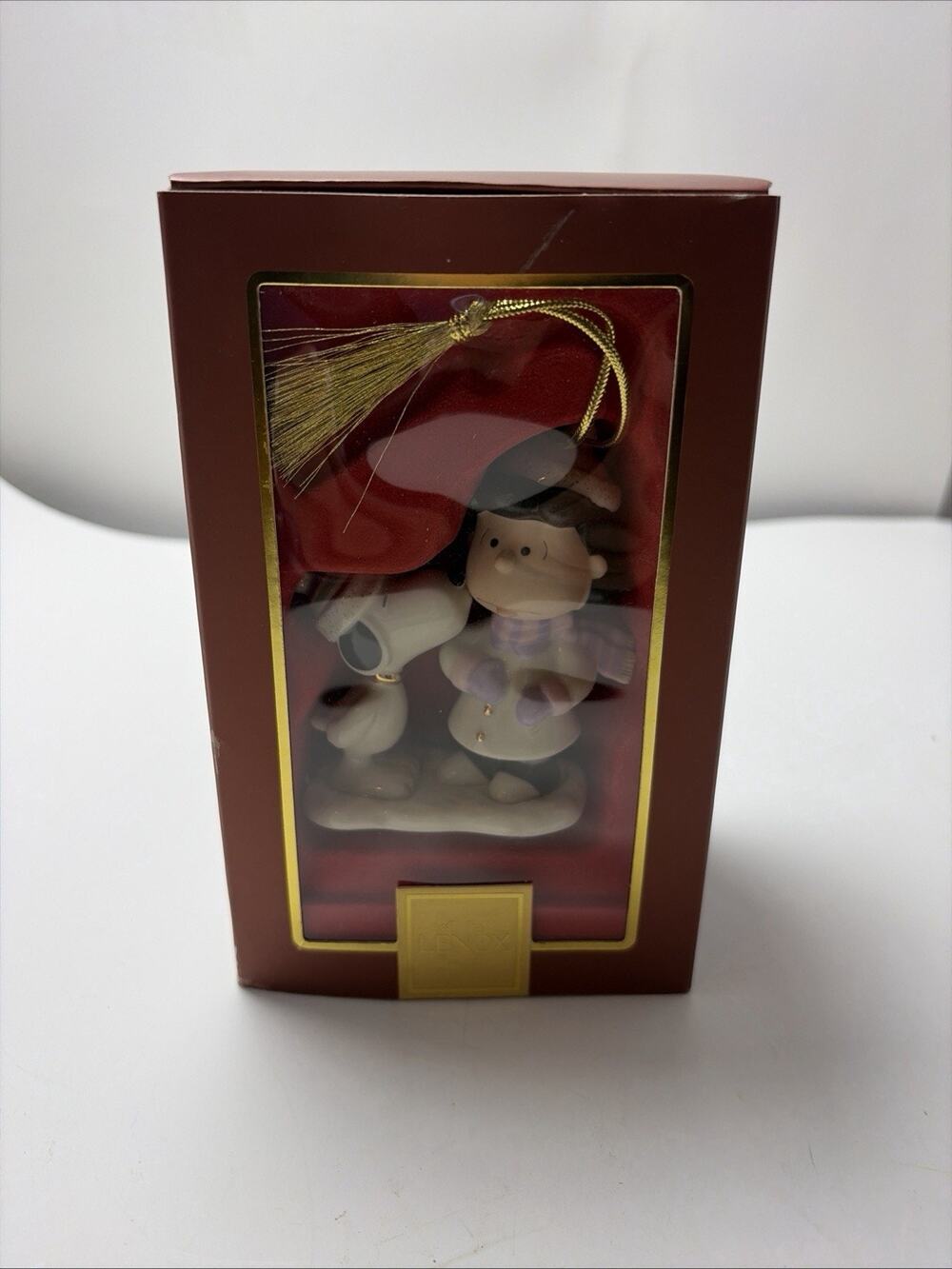 Lenox Peanuts "Lucy's Christmas Smooch" Christmas Ornament Snoopy